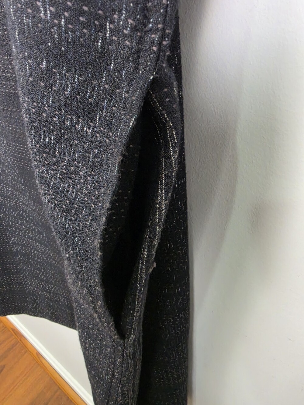 Fisher Project By Eileen Fisher Koshi Crossing Shift Dress Black Womens Size XL - Picture 5 of 14